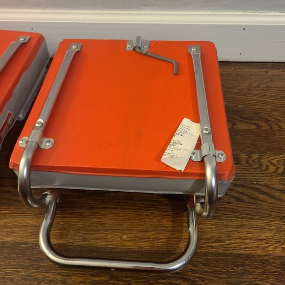 VINTAGE OHIO STATE BUCKEYES OSU FOLDING CUSHIONED STADIUM SEATS KR INDUSTRIES - Picture 9 of 9